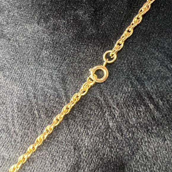 Vintage Pisces Necklace Gold Rhinestone zodiac - Picture 3 of 8